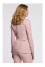 K056 Blazer with a tie belt - crepe pink