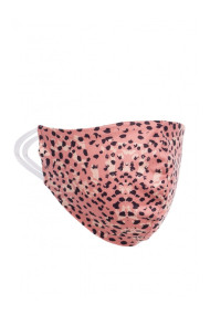 Protective mask with print - salmon pink