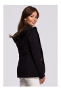 B180 Hooded blazer in cotton knit - black
