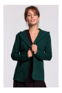B180 Hooded blazer in cotton knit - dark green