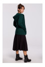 B180 Hooded blazer in cotton knit - dark green