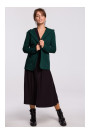 B180 Hooded blazer in cotton knit - dark green
