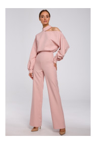M528 Bishop sleeve jumpsuit - powder