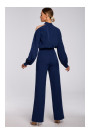 M528 Bishop sleeve jumpsuit - navy blue