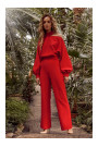 M528 Bishop sleeve jumpsuit - red