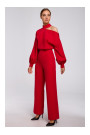 M528 Bishop sleeve jumpsuit - red