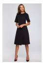 S240 Wrap front dress - black