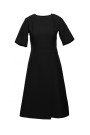 S240 Wrap front dress - black