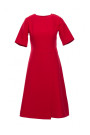 S240 Wrap front dress - red