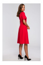 S240 Wrap front dress - red