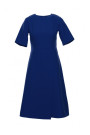 S240 Wrap front dress - navy blue
