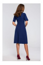 S240 Wrap front dress - navy blue