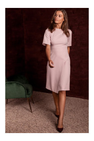 S240 Wrap front dress - powder