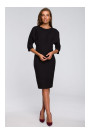 S242 Bat sleeve dress - black