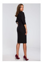 S242 Bat sleeve dress - black