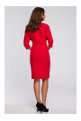 S242 Bat sleeve dress - red