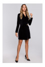 M562 Velvet Blazer Dress - black