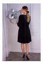 M566 Velvet Relaxed Fit Dress - black