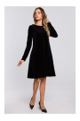 M566 Velvet Relaxed Fit Dress - black