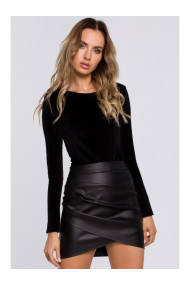 M567 Velvet Bodysuit - black