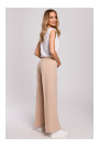 M570 Creased Leg Trousers - beige