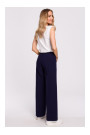 M570 Creased Leg Trousers - navy blue