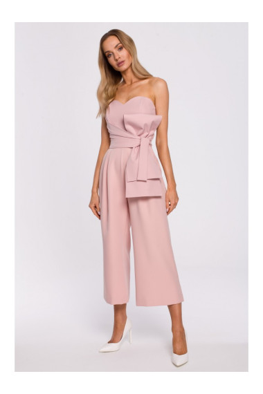 M571 Strapless Jumpsuit - powder