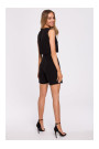 M574 Double Layered Sleeveless Romper - black