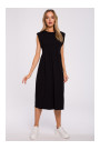 M581 High Waist Sleeveless Dress - black