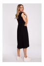 M581 High Waist Sleeveless Dress - black