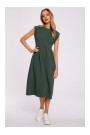 M581 High Waist Sleeveless Dress - military green