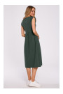 M581 High Waist Sleeveless Dress - military green