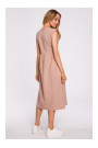 M581 High Waist Sleeveless Dress - mocca