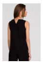 S257 Sleeveless blouse - black