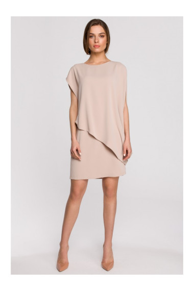S262 Layered dress - beige