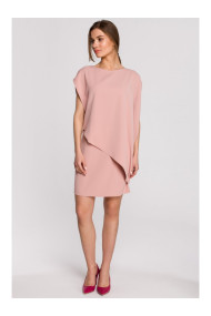 S262 Layered dress - powder