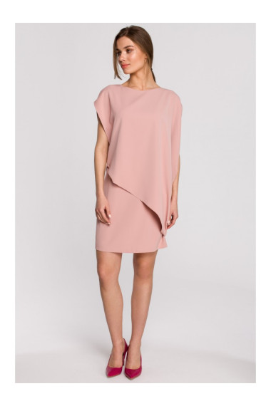 S262 Layered dress - powder