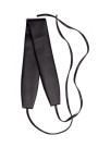 M636 Faux leather tie belt- black