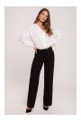 K114 Classic straight-leg trousers - black