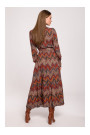S291 Maxi dress in aztec print - model 1