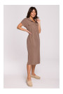 B222 Safari dress with flap pockets - cocoa