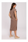 B222 Safari dress with flap pockets - cocoa