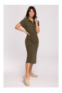 B222 Safari dress with flap pockets - khaki