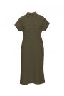 B222 Safari dress with flap pockets - khaki