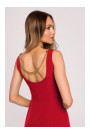M667 Shaeth dress with decorative chain in the back - red