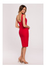 M667 Shaeth dress with decorative chain in the back - red
