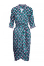 M668 Wrap dress with print - model 1