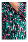 M668 Wrap dress with print - model 1