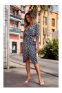 M668 Wrap dress with print - model 1