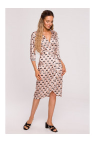 M668 Apmetuma kleita ar apdruku - 3. modelis